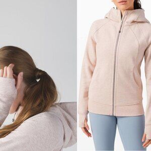 Lululemon Scuba Hoodie Cotton Fleece 8 Pink